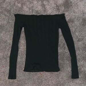 of the shoulder green shirt